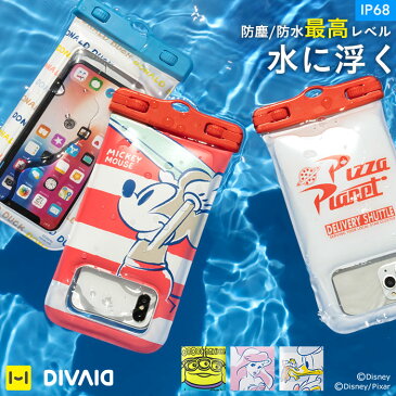 ディズニー スマホ 防水ケース DIVAID フローティング防水ケース IP68 【 スマホケース iPhone7 iPhone6 iphone 防水 ケース 完全防水 ディズニーグッズ 】