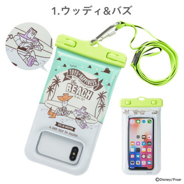 ディズニー スマホ 防水ケース ピクサー キャラクター DIVAID フローティング 防水 ケース 蓄光 【iphone iphone8 iphone7 xperia アイフォン スマホ 防水 ケース ipx8 ポーチ 完全防水 スマホケース 入れたまま操作 水中撮影 小物入れ 海 携帯 ケース 可愛い 沈まない】