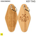 キーチャーム kibaco BAMBOO KEYTAG (STAY WILD) 日本製 タグ【 竹素材 カギ チャーム 鍵 キーホルダー モーテル ルームキー イメージ プレゼント 贈り物 海 山 アウトドア スマホアクセサリーグッズ Hamee 】