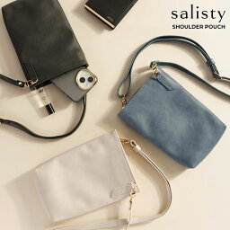 ショルダーバッグ シンプル 斜め掛け バッグ レディース salisty ( サリスティ ) PUレザー 革調 ショルダーポーチ ポケット 【スマホアクセサリーグッズ Hamee】