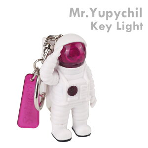 Mr.Yupychil Key Light(ミスター ユピーチル キーライト)ピンク【キーホルダー】【宇宙飛行士】【アストロノーツ/宇宙飛行士/キーホルダー/スペースマン/バッグチャーム】