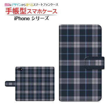 手帳型 スマホカバー/ケース カメラ穴対応iPhone SE (第3世代)iPhone 13iPhone 13 miniiPhone 13 ProiPhone 13 Pro MaxiPhone 12 シリーズiPhone SE (第2世代)iPhone 11 シリーズチェック柄ネイビー×ホワイト