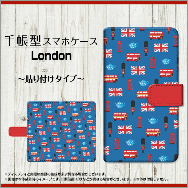 液晶保護ガラスフィルム付 GALAXY A41 [SC-41A SCV48] 対応 手帳型 スマホケース 貼り付けタイプ London 定形・定形外郵便 送料無料 イギリス ロンドン キャラクター [ 日本製 プレゼント 誕生日 記念日 ] 2