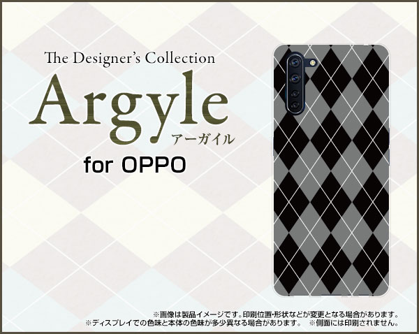 スマホケース 液晶保護ガラスフィルム付 OPPO Reno3 A オッポ リノ スリー エー楽天モバイル Y!mobile UQ mobileArgyle(アーガイル) type002[ スマホカバー 携帯ケース 人気 定番 ] 2