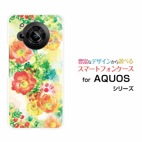 Rakuten - スマホケース AQUOS R7 アクオス アールセブン[SH-52C]docomo SoftBankFlowers dance[ デザイン 雑貨 かわいい ]