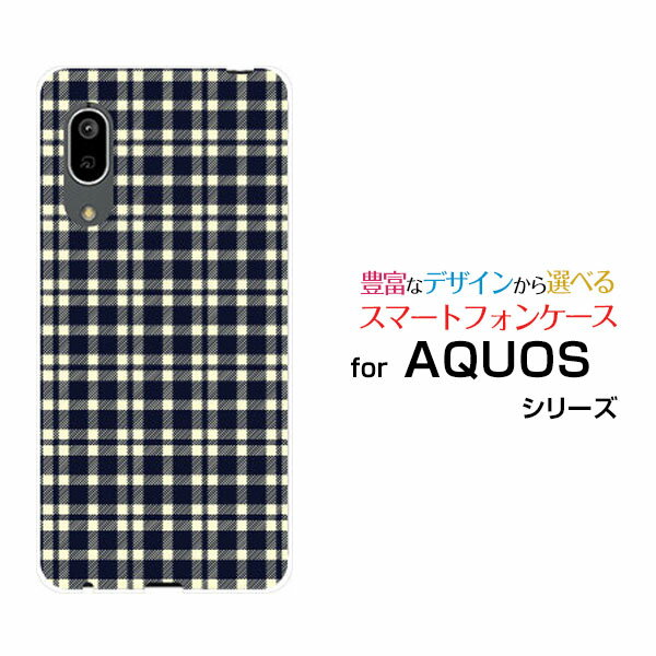 スマホケース AQUOS sense3 basic アクオス センススリー ベーシック[SHV48/SoftBank]auPlaid(チェック柄) type001[ スマホカバー 携帯ケース 人気 定番 ]