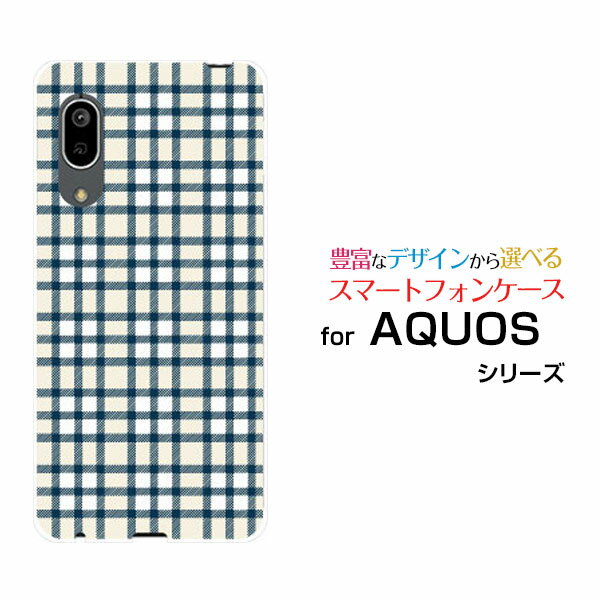 スマホケース AQUOS sense3 basic アクオス センススリー ベーシック[SHV48/SoftBank]auPlaid(チェック柄) type006[ スマホカバー 携帯ケース 人気 定番 ]