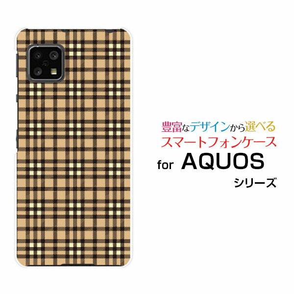 スマホケース AQUOS sense4 basic アクオス センス フォー ベーシック[SoftBank A003SH]SoftBank Y!mobilePlaid(チェック柄) type005[ スマホカバー 携帯ケース 人気 定番 ]