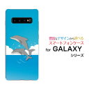 スマホケース 液晶保護ガラスフィルム付 GALAXY S10+ ギャラクシー エステンプラス[SC-04L/SCV42]docomo au海とイルカジャンプ[ スマホカバー 携帯ケース 人気 定番 ]