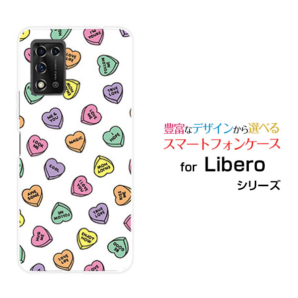 スマホケース Libero 5G II リベロ ファイブジー ツーY!mobileLOVE HEART(ランダム)