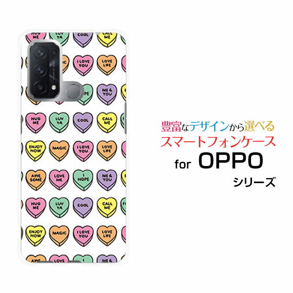 スマホケース OPPO Reno5 A オッポ リノファイブ エーY!mobileLOVE HEART(ドット)