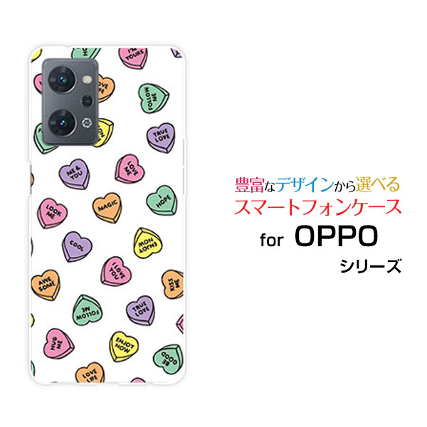 スマホケース OPPO Reno9 A オッポ リノナイン エー楽天モバイル Y!mobileLOVE HEART(ランダム)