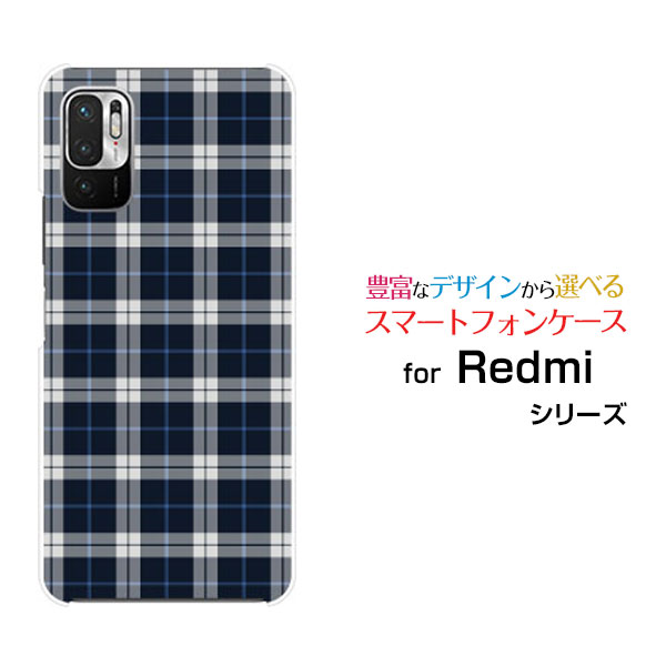 Mobile Phone - スマホケース Redmi Note 10T レッドミー ノート テンティーSoftBankPlaid(チェック柄) type003[ スマホカバー 携帯ケース 人気 定番 ]