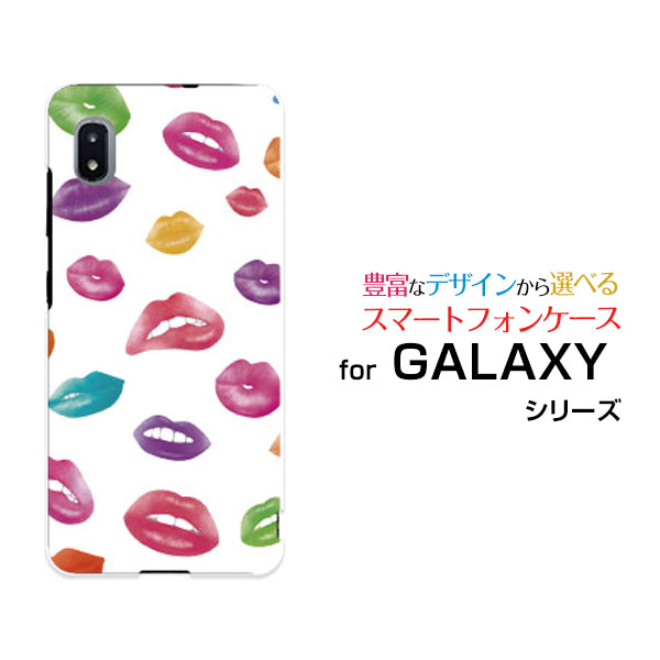 Rakuten - スマホケース GALAXY A21 ギャラクシー エートゥエンティワン[SC-42A]docomo唇ドット マルチ[ おしゃれ プレゼント 誕生日 記念日 ]