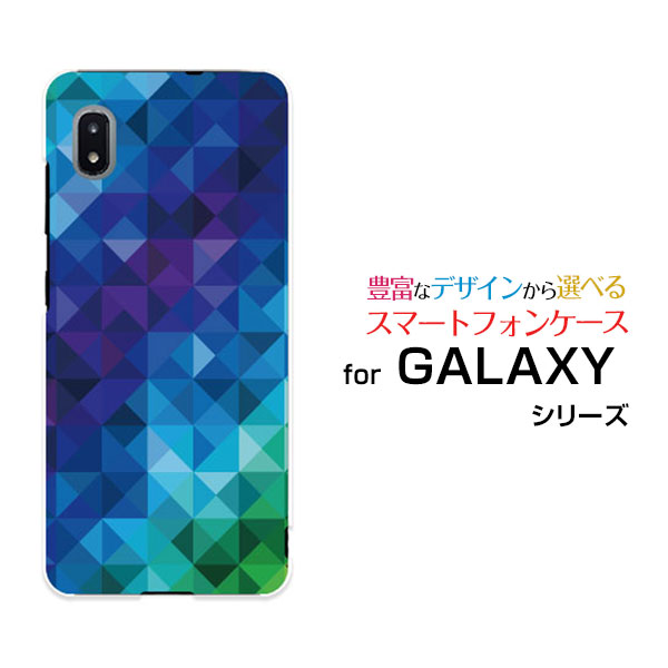 スマホケース 液晶保護フィルム付 GALAXY A21 シンプル ギャラクシー エートゥエンティワン シンプル[SCV49]auMosaic Pattern[ デザイン 雑貨 かわいい ](2)