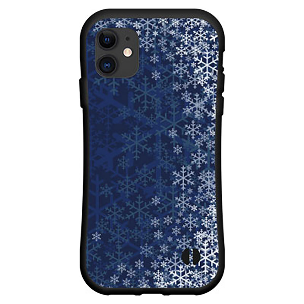 液晶保護フィルム付 iPhone 12 Pro Maxアイフォン トゥエルブ プロ マックスdocomo au SoftBank落としても割れにくい驚きの衝撃吸収力豊富なオリジナルデザイン耐衝撃 ハイブリッドケース夜雪の結晶