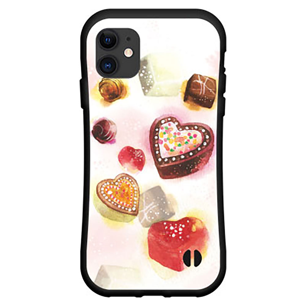 液晶保護ガラスフィルム付 iPhone 12 Pro Maxアイフォン トゥエルブ プロ マックスdocomo au SoftBank落としても割れにくい驚きの衝撃吸収力豊富なオリジナルデザイン耐衝撃 ハイブリッドケースSweets time チョコレート