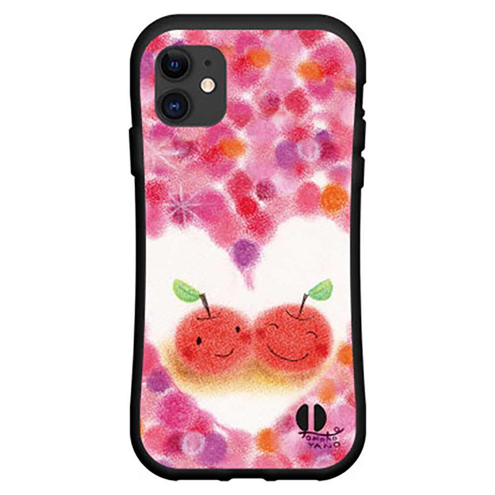Rakuten - iPhone 12アイフォン トゥエルブdocomo au SoftBank落としても割れにくい驚きの衝撃吸収力豊富なオリジナルデザイン耐衝撃 ハイブリッドケースハートとリンゴ