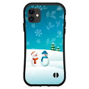液晶保護ガラスフィルム付 iPhone 13 Pro Maxアイフォン サーティーン プロ マックスdocomo au SoftBank落としても割れにくい驚きの衝撃吸収力豊富なオリジナルデザイン耐衝撃 ハイブリッドケースラブラブ雪だるま(2)