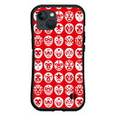 iPhone 14 Plusアイフォン フォーティーン プラスdocomo au SoftBank落としても割れにくい驚きの衝撃吸収力豊富なオリジナルデザイン耐衝撃 ハイブリッドケースThe Mask Mans(レッド)