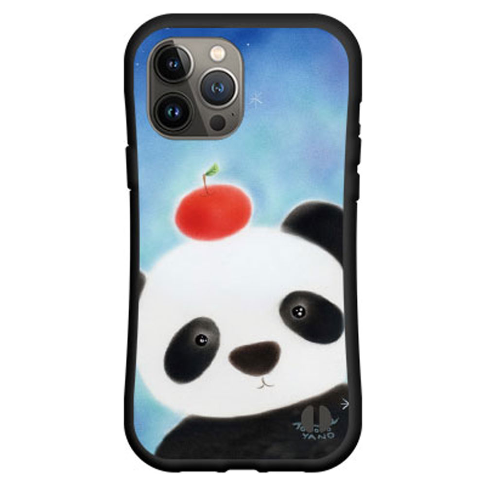iPhone 15 Pro Maxアイフォン フィフティーン プロ マックスdocomo au SoftBank 楽天モバイル落としても割れにくい驚きの衝撃吸収力豊富なオリジナルデザイン耐衝撃 ハイブリッドケースパンダとリンゴ