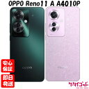 【9日20時からポイントUP! お買い物マラソン】新品未開封品【Nランク】Y!mobile版SIMフリー OPPO Reno11 A A401OP ダークグリー...