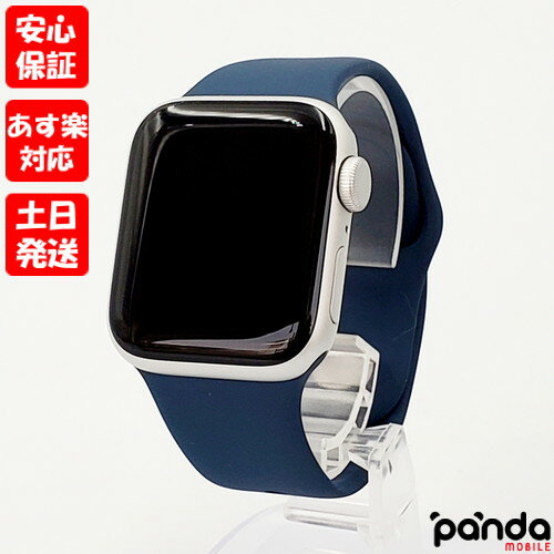 【あす楽、土日、祝日発送】中古美品【Aランク】Apple Watch SE 第2世代 GPSモデル 40mm MRE13J/A シルバーアルミニウムケース/ストームブルースポーツバンド S/M A2722 本体 送料無料 4549995398748 #VFPVF4K0