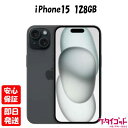 【9日20時からポイントUP! お買い物マラソン】新品未開封品【Nランク】国内Appleストア版SIMフリー iPhone15 128GB ブラック MTMH3...