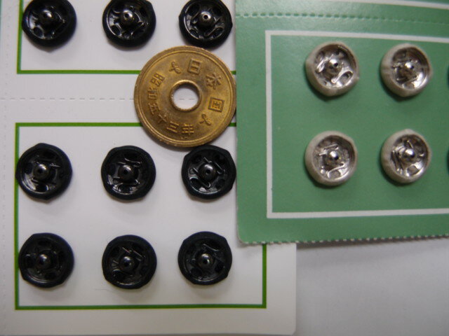 シルクスナップ　くるみスナップ　10mm 1枚（6ケ/SET）