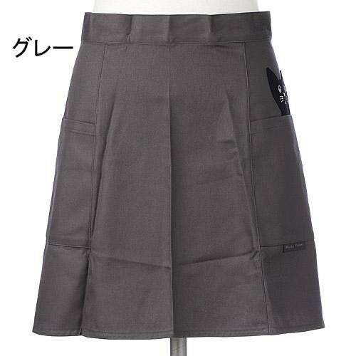 またのあつこ サロン エプロン かつらぎのひょっこり黒猫 レディース 138-515