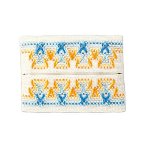 オリムパス ししゅうキット スウェーデンししゅう ティッシッシュケース SW-20 ソーダ