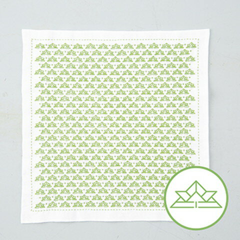 オリムパス 刺し子キット 1目刺し 花ふきん 兜 SK-399 手芸キット