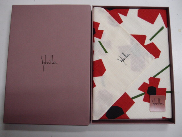 Sybilla シビラ アマポラス ベージュ 綿小風呂敷 50×50cm 075-826