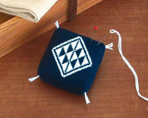 オリムパス　刺し子キット　こぎん9　ピンクッション