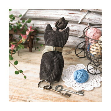 オリンパス手芸キット 　ぬくもりキルト　ネコのキーケース　PA-587