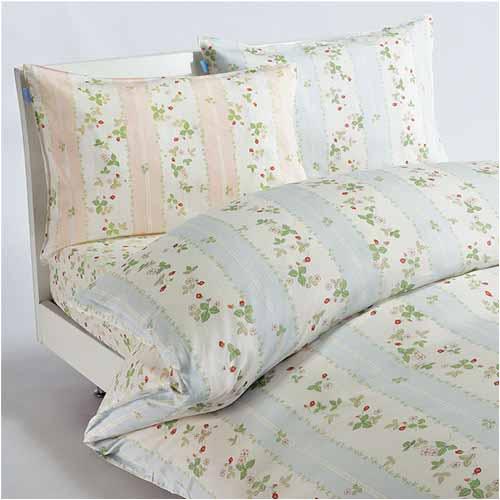 東京西川 ウェッジウッド ワイルドストロベリー 掛けふとんカバー シングル ストライプ 833-313