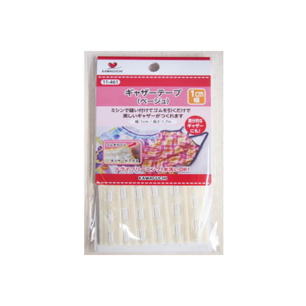 河口 ギャザーテープ 1cmX1.7m 11-461