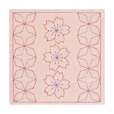 オリムパス 刺し子キット 花ふきん 243-248 オリムパス 刺し子キット 花ふきん 243-248