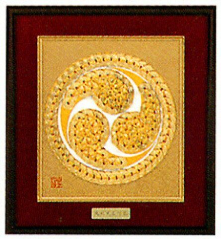 パナミ コイン手芸 タカギ繊維 家紋シリーズ No.9 丸に左三つ巴