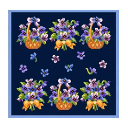 FEILER フェイラー アメージングバイオレット ハンカチタオル ネイビー 580-120