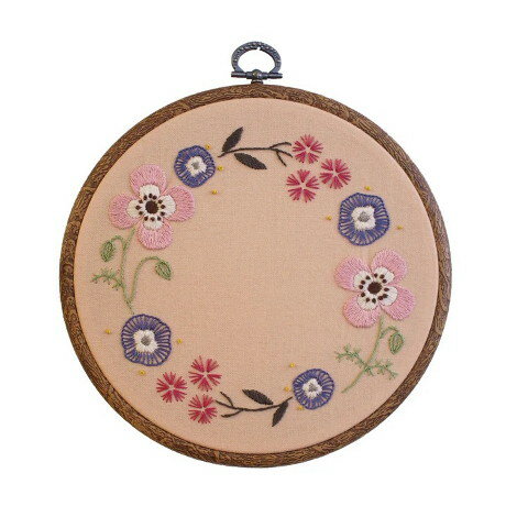 オリムパス 刺しゅうキット フランス刺しゅう アネモネのリース GP-K15