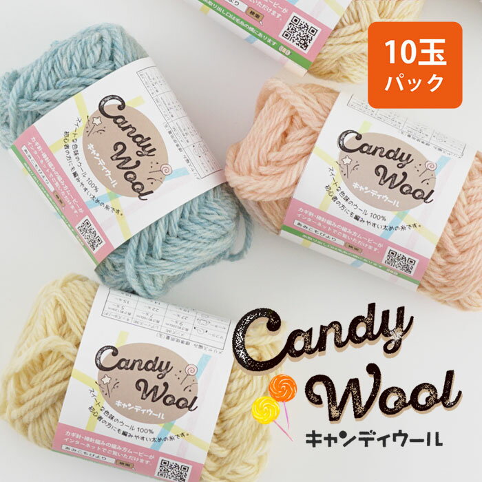 【特別価格】毛糸 在庫処分　Candy Wool(キャンディウール）【10玉パック】2115Fアウトレット/返品不可 /まとめ買い