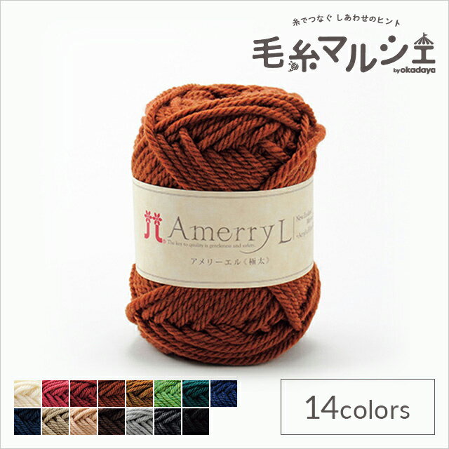 毛糸 ハマナカ アメリーエル 極太 色番104 06Co99_