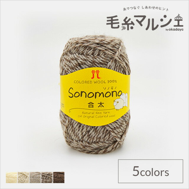 ＼スーパーセール20%OFF／ 毛糸 ハマナカ ソノモノ 合太 色番5 06Co99_