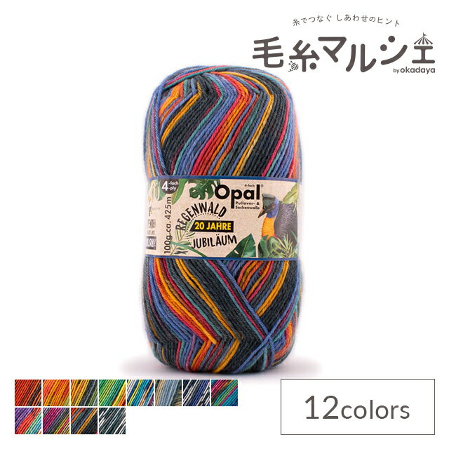 毛糸 Opal-オパール- レーゲンヴァルト20 4ply/4本撚り 5145.ゾロ 06Co99j