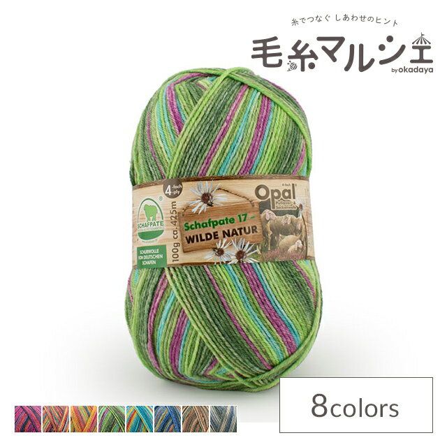 Rakuten - 毛糸 Opal-オパール- シャーフパーテ17 4ply/4本撚り 11592.どんぐりの森 06Co99j