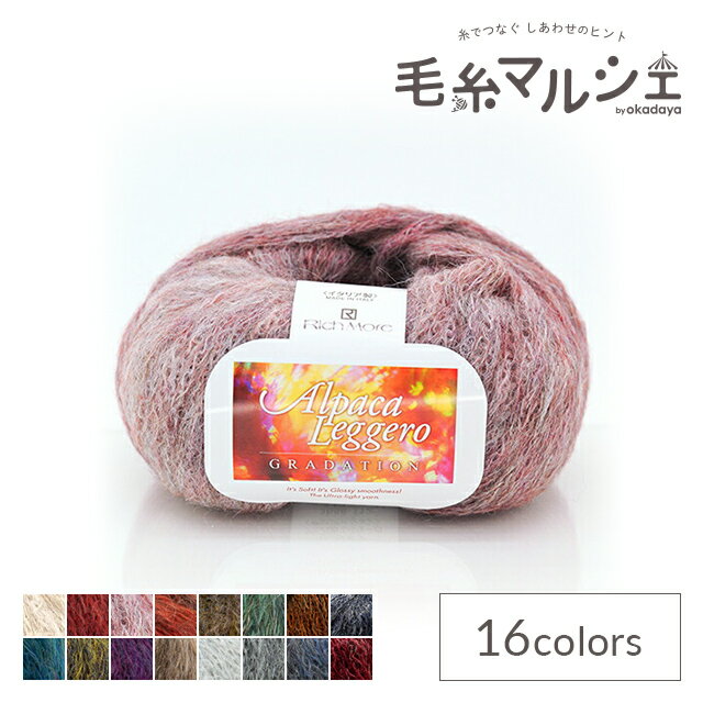 毛糸 リッチモア（ハマナカ） アルパカレジェーログラデーション 色番112 06Co99_