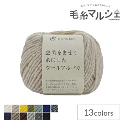 毛糸 ダルマ（横田） 空気をまぜて糸にしたウールアルパカ 2.オートミール (M)_b1_