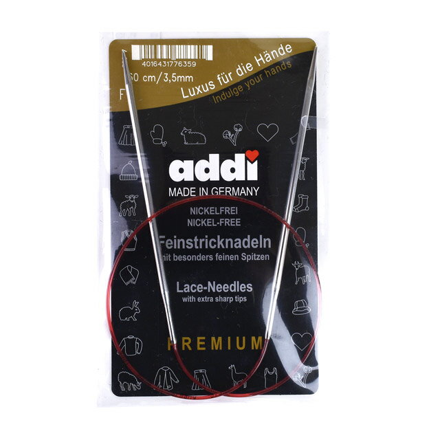 addi-アディ- 輪針 60cm/3.5mm（775-7） シルバー 06Cq99_