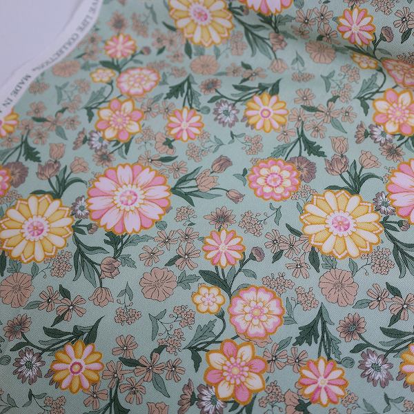 樂天商城 - 綿麻キャンパスプリント　KN444842　YUWA　有輪商店綿麻/ハンドメイド/花柄/インテリア/服地/国産生地